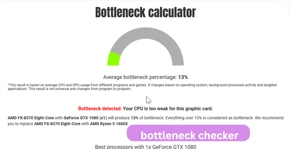 Bottleneck Checker