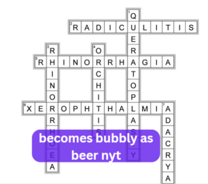 becomes bubbly as beer nyt