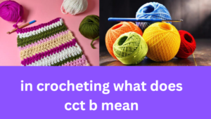 In Crocheting What Does CCT B Mean