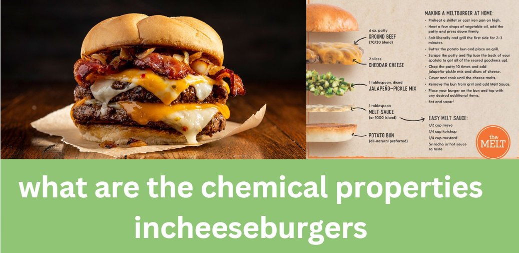 what are the chemical properties incheeseburgers