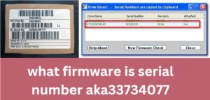 what firmware is serial number aka33734077