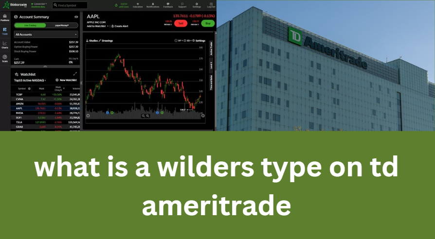 what is a wilders type on td ameritrade